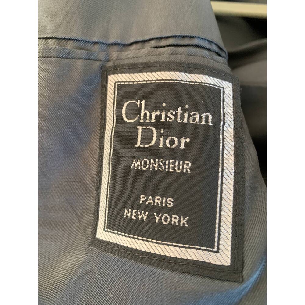 Christian Dior Monsieur Navy Blue 50 Blazer Jacket Paris Suit Sport Coat - Picture 2 of 11